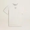 Damska bawełniana koszula w stylu „worn-white” z czarnym napisem