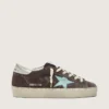 Damskie buty Hi Star z ciemnoszarego zamszu z gwiazdą w kolorze turkusowym