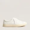 Ekologiczne sneakersy Yatay Model 1B z białą cholewką na bazie surowców biologicznych i białym logo Y