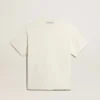 Koszulka w kolorze postarzanej bieli z odwróconym logo z tyłu – Jersey Capsule