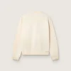 Bawełniana bluza unisex „Star” w kolorze vintage white z haftowanymi naszywkami VCE