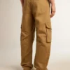 Beżowe spodnie cargo w kolorze khaki