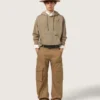 Beżowe spodnie cargo w kolorze khaki