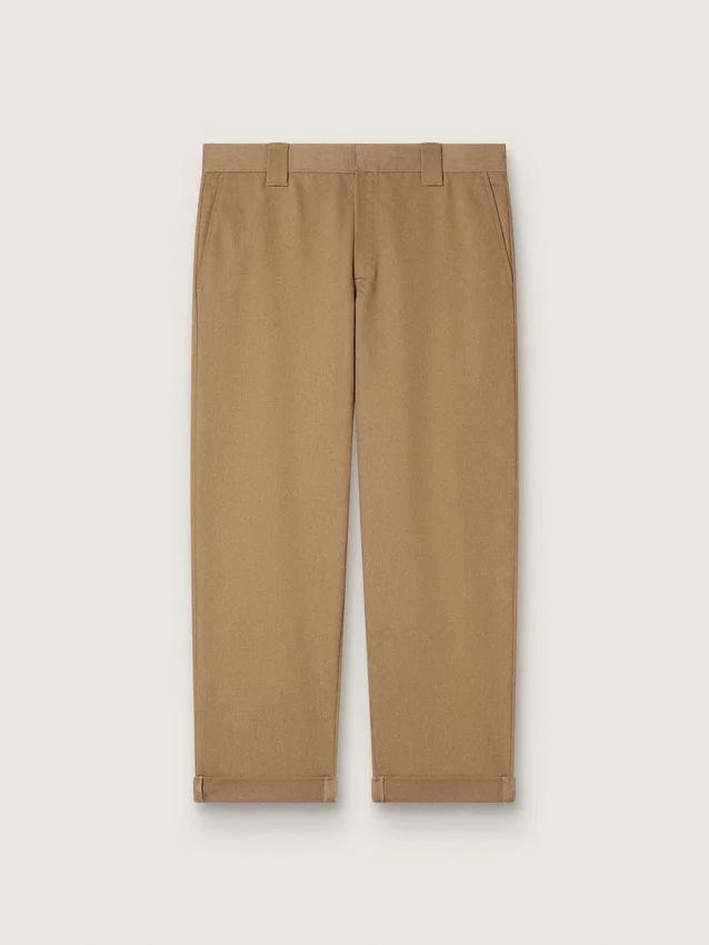 Beżowe spodnie chino w kolorze khaki z Golden Collection