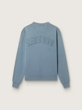 Błękitna bluza z odwróconym logo na plecach – Jersey Capsule