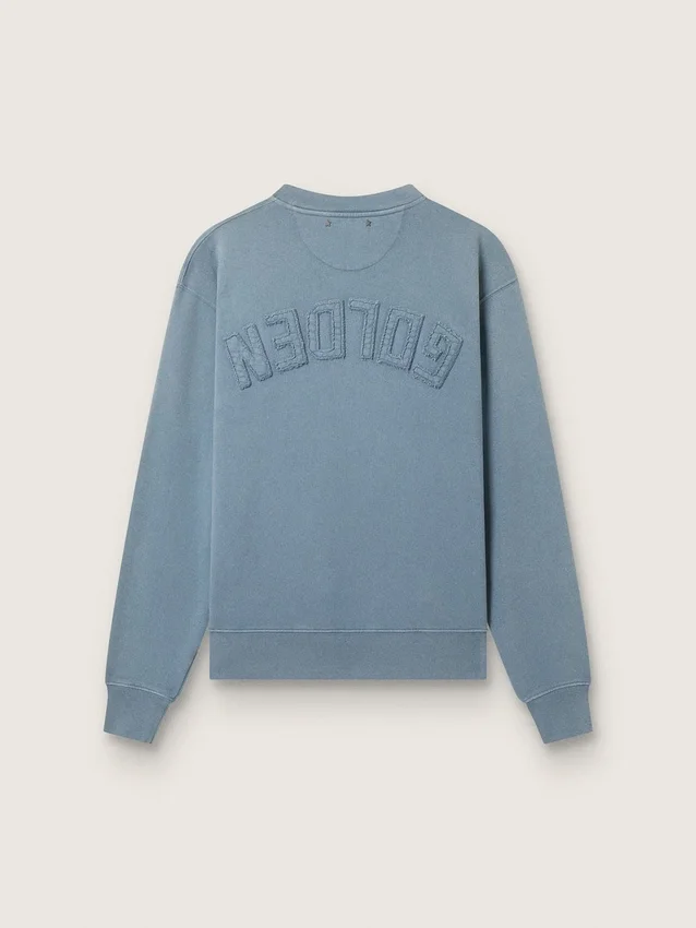 Błękitna bluza z odwróconym logo na plecach – Jersey Capsule