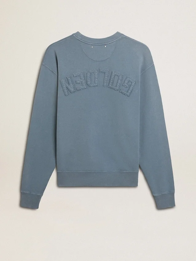 Błękitna bluza z odwróconym logo na plecach – Jersey Capsule
