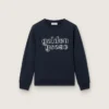 Bluza chłopięca Journey z niebieskiej mieszanki bawełny z kontrastowym logo