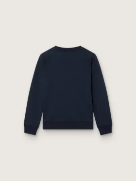 Bluza chłopięca Journey z niebieskiej mieszanki bawełny z kontrastowym logo