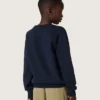 Bluza chłopięca Journey z niebieskiej mieszanki bawełny z kontrastowym logo