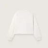 Bluza dla dziewczynek Journey z białej bawełny z kryształkami i logo