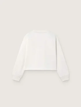Bluza dla dziewczynek Journey z białej bawełny z kryształkami i logo