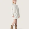 Bluza dla dziewczynek Journey z białej bawełny z kryształkami i logo