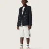 Bluza unisex „Journey” z białej mieszanki bawełny z nadrukiem w stylu doodle