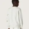 Bluza unisex „Journey” z białej mieszanki bawełny z nadrukiem w stylu doodle