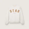 Bluza unisex „Star” z szarej melanżowej bawełny z haftem „Star”