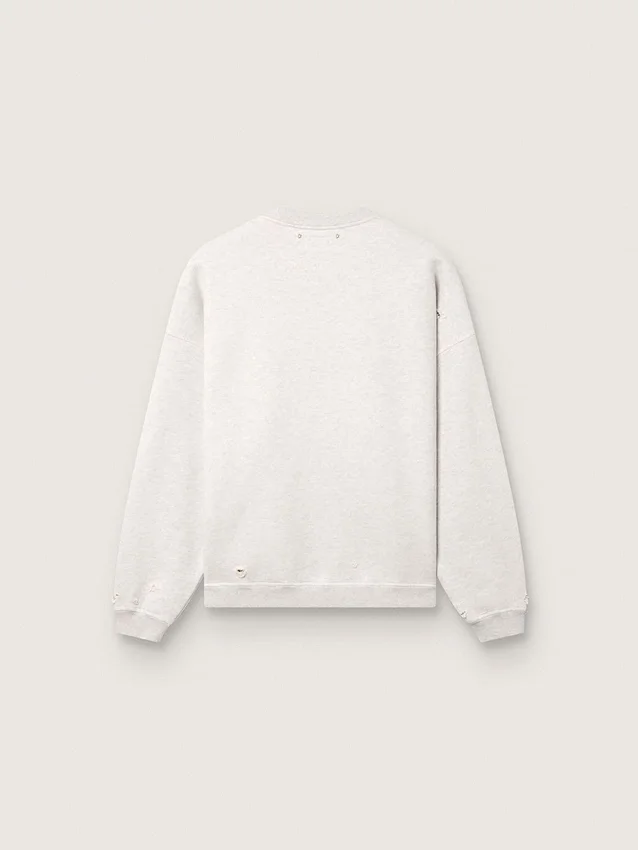 Bluza unisex „Star” z szarej melanżowej bawełny z haftem „Star”