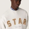 Bluza unisex „Star” z szarej melanżowej bawełny z haftem „Star”