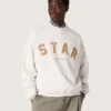 Bluza unisex „Star” z szarej melanżowej bawełny z haftem „Star”