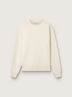 Bluza w kolorze postarzanej bieli z odwróconym logo z tyłu – Jersey Capsule