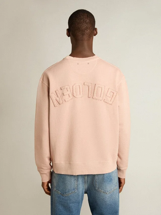 Bluza w kolorze pudrowego różu z odwróconym logo z tyłu – Jersey Capsule