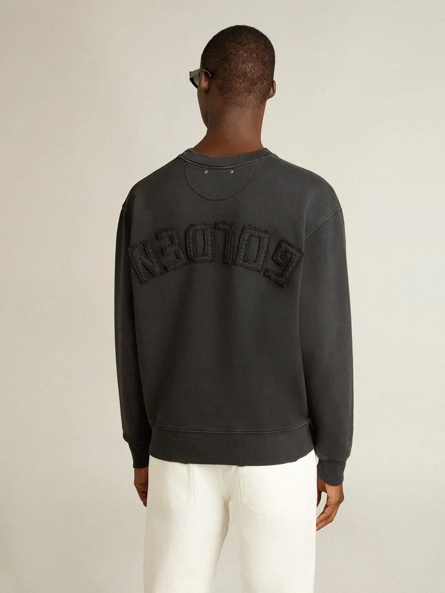 Bluza w kolorze spranego czerni z odwróconym logo z tyłu – Jersey Capsule
