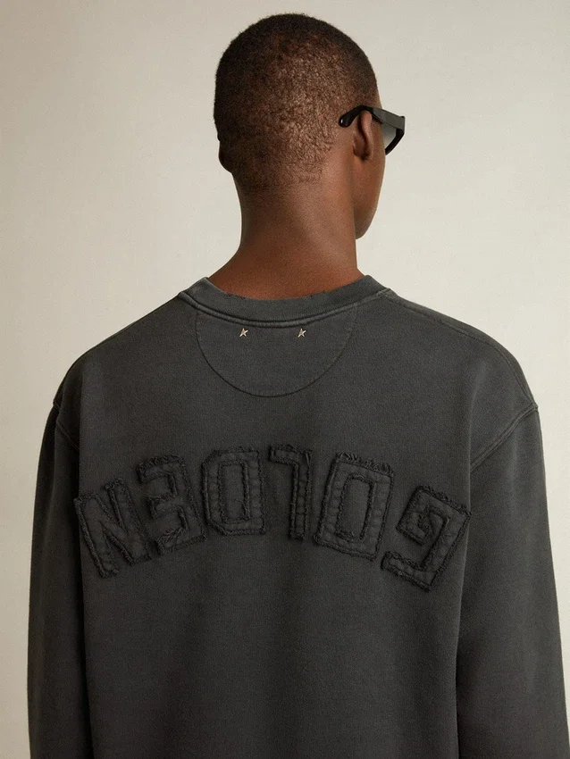 Bluza w kolorze spranego czerni z odwróconym logo z tyłu – Jersey Capsule