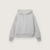 Bluza z kapturem Star unisex z bawełny w kolorze szarym melanżowym