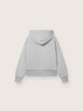 Bluza z kapturem Star unisex z bawełny w kolorze szarym melanżowym