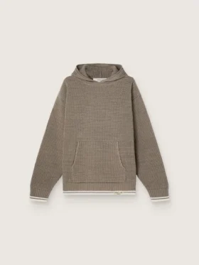 Bluza z kapturem unisex w kolorze gołębiej szarości