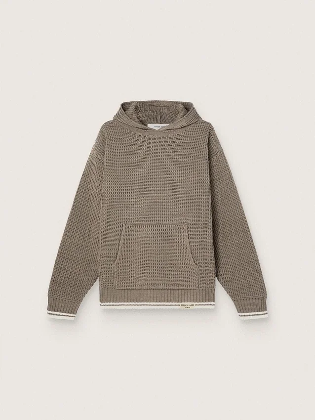 Bluza z kapturem unisex w kolorze gołębiej szarości