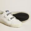 Buty Old School na bazie surowców biologicznych z perforowaną gwiazdą i brokatową wstawką na pięcie