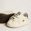 Buty przedszkolne z nappa ze wzorem muzycznym i białą zamszową gwiazdką