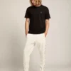 Czarna koszulka z kolekcji Star Collection z gwiazdą w tym samym odcieniu z przodu