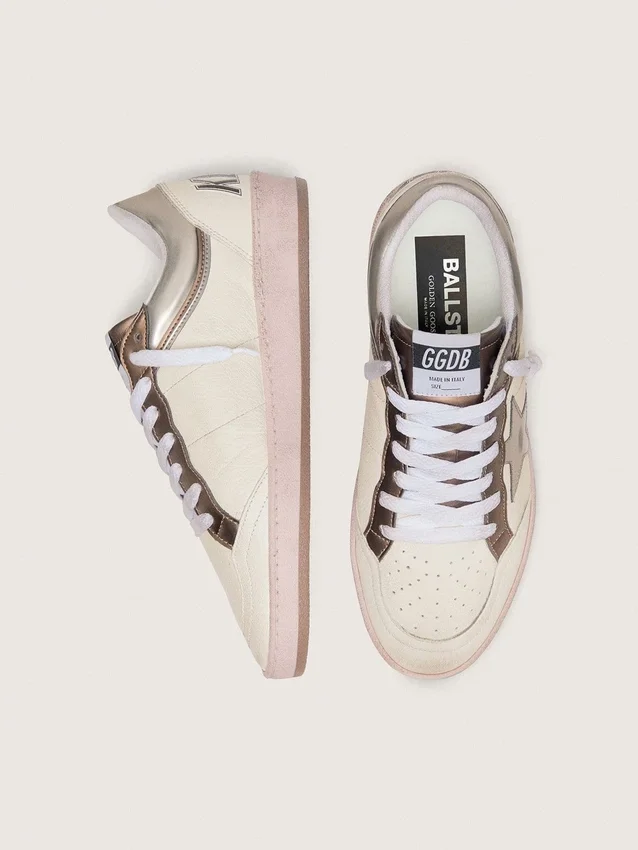 Damskie buty Ball Star LTD z nappa, z metaliczną gwiazdą na bazie surowców odnawialnych i wstawkami