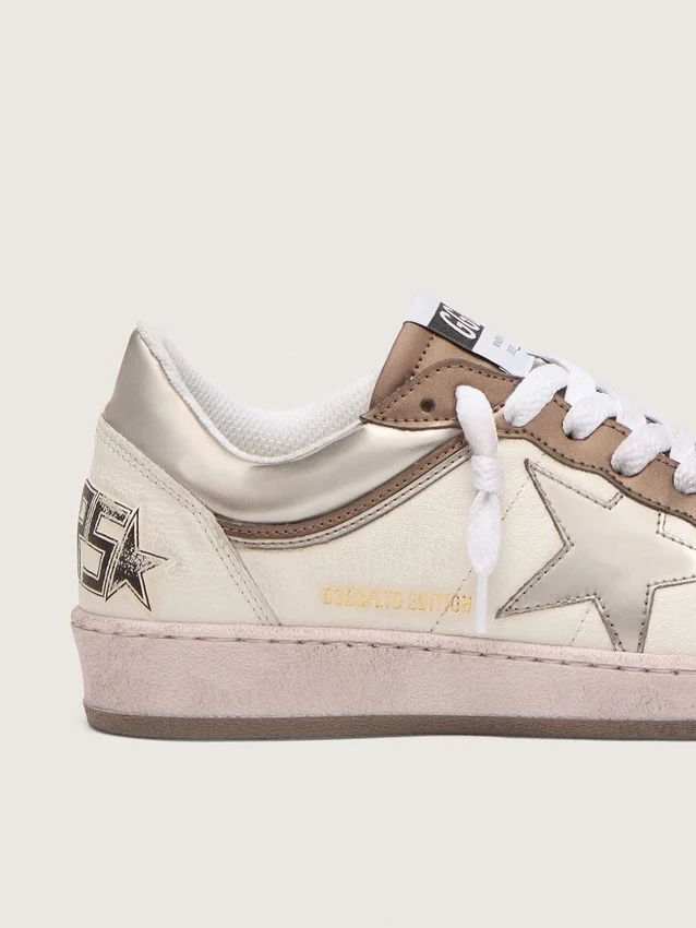 Damskie buty Ball Star LTD z nappa, z metaliczną gwiazdą na bazie surowców odnawialnych i wstawkami