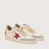 Damskie buty Ball Star LTD z nappy ze skórzaną gwiazdą i srebrną zamszową wstawką na pięcie