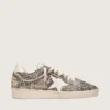 Damskie buty Ball Star LTD z skóry kucyka w panterkę z kremową skórzaną gwiazdą