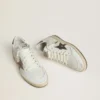 Damskie buty Ball Star Wishes z białej skóry z metaliczną brązową skórzaną gwiazdką