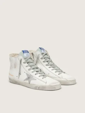 Damskie buty Francy ze skóry z zamszową gwiazdą