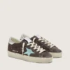 Damskie buty Hi Star z ciemnoszarego zamszu z gwiazdą w kolorze turkusowym