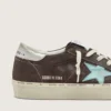Damskie buty Hi Star z ciemnoszarego zamszu z gwiazdą w kolorze turkusowym