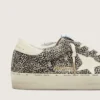 Damskie buty Hi Star z czarno-białej skóry kucyka z białą skórzaną gwiazdą