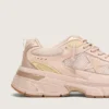 Damskie buty Lightstar z różową cholewką z skóry i siateczki oraz różową gwiazdką