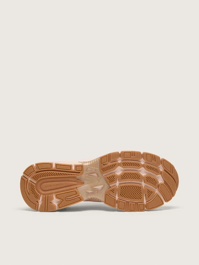 Damskie buty Lightstar z różową cholewką z skóry i siateczki oraz różową gwiazdką