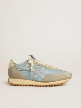Damskie buty Marathon z jasnoniebieską nylonową cholewką i pastelowo-niebieską gwiazdką