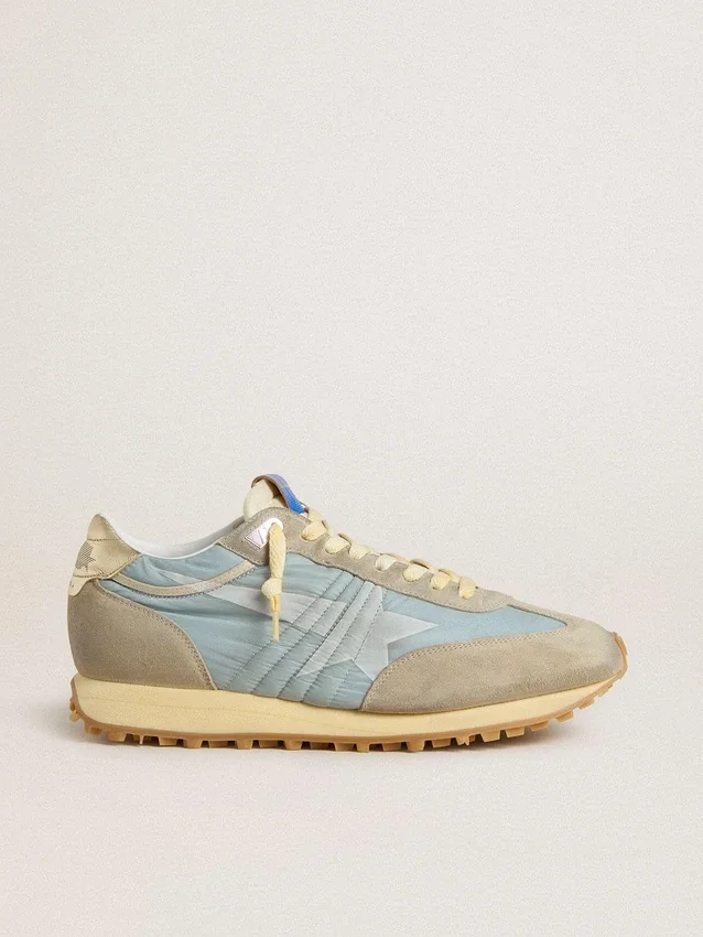 Damskie buty Marathon z jasnoniebieską nylonową cholewką i pastelowo-niebieską gwiazdką