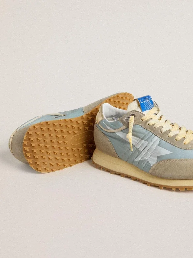 Damskie buty Marathon z jasnoniebieską nylonową cholewką i pastelowo-niebieską gwiazdką