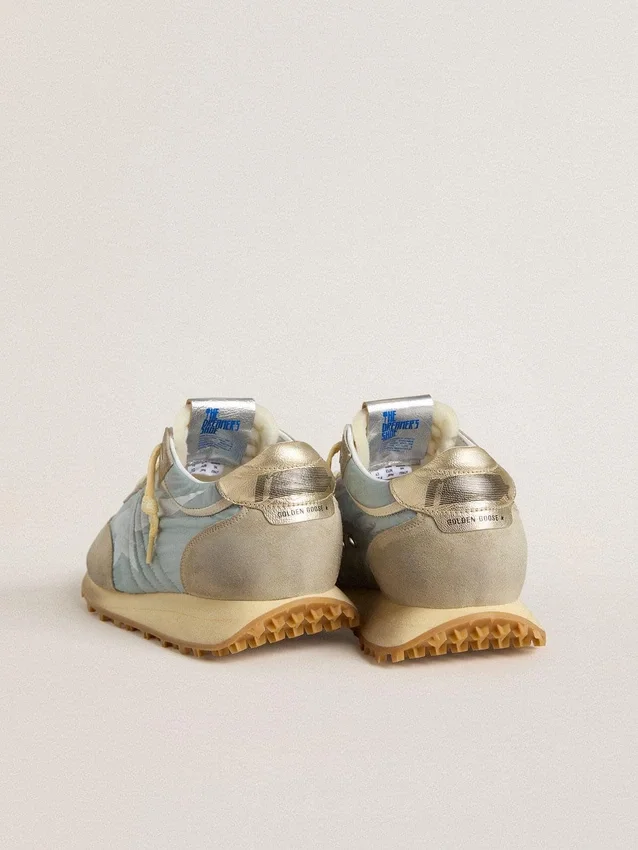 Damskie buty Marathon z jasnoniebieską nylonową cholewką i pastelowo-niebieską gwiazdką