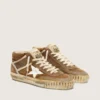 Damskie buty Mid Star LAB z zamszu w kolorze rdzy z białą skórzaną gwiazdką